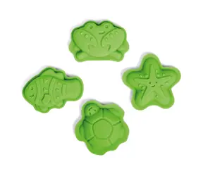 Bigjigs Toys Formy silikonowe Meadow green / od 18 miesiąca
