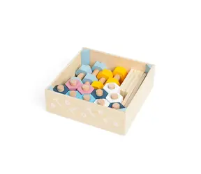 Bigjigs Toys Pudełko śrubek i nakrętek / od 18 miesięcy