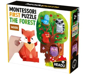 Headu EN: Montessori Moje pierwsze puzzle - Las / od 2 lat