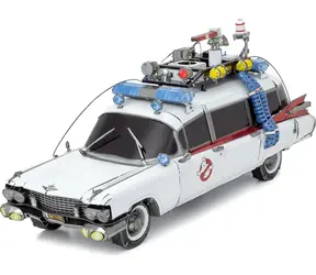 Puzzle 3D Metal Earth Seria Premium : Pogromcy duchów, Ecto-1 / 126 elementów / od 14 lat