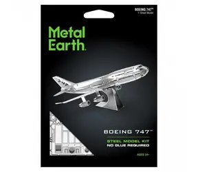 Puzzle 3D Metal Earth Boeing 747 / 14 sztuk / od 14 lat