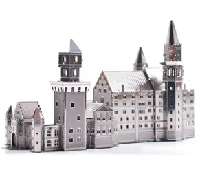 Puzzle 3D Metal Earth Zamek Neuschwanstein / 33 elementy / od 14 lat