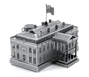 Puzzle 3D Metal Earth Biały Dom / 21 elementów / od 14 lat