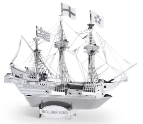 Puzzle 3D Metal Earth Statek Golden Łania / 24 sztuki / od 14 lat