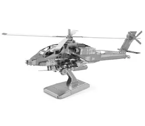 Puzzle 3D Metal Earth Helikopter AH-64 Apache / 41 elementów / od 14 lat
