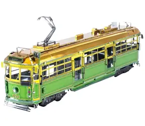 Puzzle 3D Metal Earth Tramwaj Klasy W / 54 elementy / od 14 lat