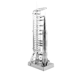 Puzzle 3D Metal Earth Apollo Saturn V z rampą / 26 elementów / od 14 lat
