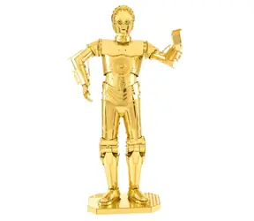 Puzzle 3D Metal Earth Star Wars: C-3PO (złote) / 56 elementów / od 14 lat