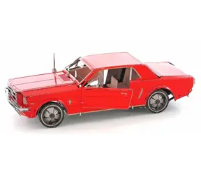 Puzzle 3D Metal Earth Ford Mustang 1965 (czerwone) / 36 elementów / od 14 lat