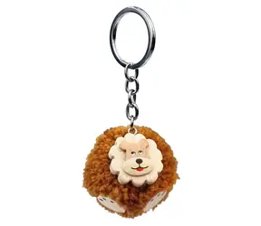 2Kids Toys Drewniany breloczek z pomponem Lew / od 3 lat