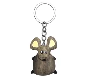 2Kids Toys Drewniany brelok do kluczy, duża mysz / od 3 lat