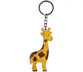 2Kids Toys Duży drewniany brelok do kluczy z żyrafą / od 3 lat