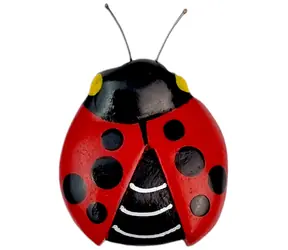 2 zabawki dla dzieci duży drewniany magnes biedronka