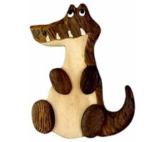 2Kids Toys Drewniany magnes duży krokodyl