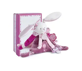 Doudou Zestaw upominkowy - Zabawka-zabawka-królik 17 cm / od 0 lat