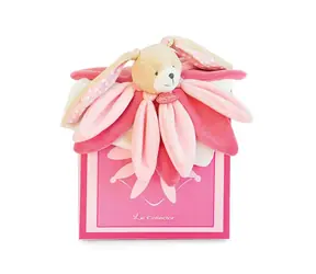 Doudou Zestaw upominkowy - Różowy pluszowy królik 28 cm / od 0 lat