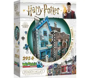 Puzzle 3D WREBBIT Harry Potter: Różdżka Pana Olivandera Sklep i Scribbulus / 295 elementów / od 12 lat 