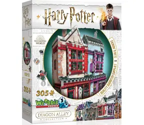 Puzzle 3D WREBBIT Harry Potter: Pierwszorzędne artykuły dla quidditcha i apteki Slug & Jiggers / 305 elementów / od 12 lat 