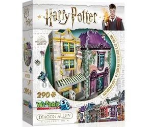 Puzzle 3D WREBBIT Harry Potter: Madam Malkin i lodziarnia Florea / 290 elementów / od 12 lat 