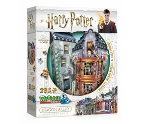 Puzzle 3D WREBBIT Harry Potter: Quidditch i Magiczne Różdżki oraz Wróżka Codzienna / 285 elementów / od 12 lat 