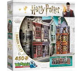 Puzzle 3D WREBBIT Harry Potter: Ulica Pokątna / 450 elementów / od 14 lat 