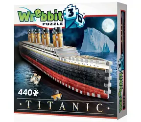 Puzzle 3D WREBBIT Titanic / 440 elementów / od 14 lat 