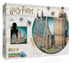 Puzzle 3D WREBBIT Harry Potter: Hogwart - Wielka Sala / 850 elementów / od 14 lat 
