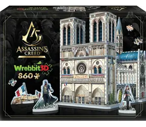 Puzzle 3D WREBBIT Assassin's Creed UNITY: Notre-Dame / 860 elementów / od 14 lat 