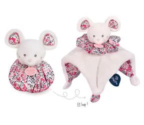 Doudou Muchláček mysz różowa 3w1 / od 0 lat