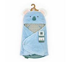 Doudou Pluszowy niebieski koc z kapturem Yoca le koala 70 cm / od 0 lat