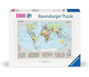 Ravensburger Mapa polityczna świata / 1000 sztuk / od 14 lat