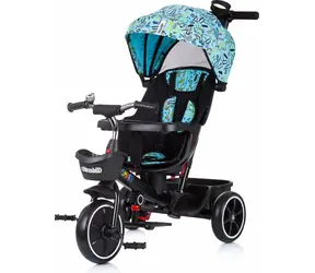 Rowerek trójkołowy CHIPOLINO z baldachimem SMART 2w1 Niebieski / od 1 roku / do 25 kg