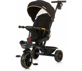 Rowerek trójkołowy CHIPOLINO z baldachimem Max Sport 2w1 Obsidian / od 1,5 roku / do 25 kg