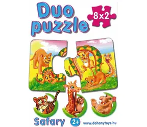 Puzzle DOHANY Duo Safari / 8x2 elementy / od 2 lat