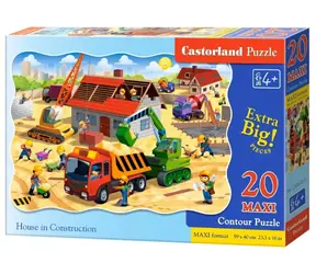 Castorland Budowa domu MAXI / 20 części / od 4 lat