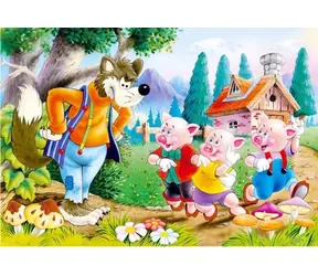 Castorland O trzech małych świnkach / 60 sztuk / od 5 lat