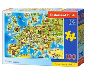 Castorland 111060 Mapa Europy / 100 elementów / od 6 lat