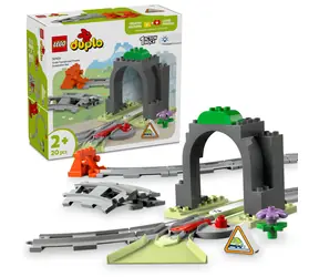 LEGO® DUPLO® 10425 Tunel kolejowy i tory - zestaw rozszerzający / Liczba elementów: 20 / od 2 lat