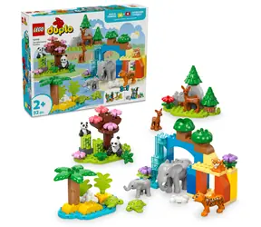 LEGO® DUPLO® 10446 Rodziny dzikich zwierząt 3 w 1 / Liczba elementów: 92 / od 2 lat
