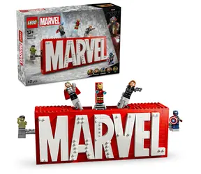 LEGO® MARVEL 76313 Logo MARVEL i minifigurki / Liczba elementów: 931 / od 12 lat