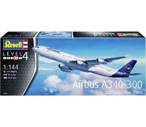 Revell A340-300 Lufthansa Nowe Malowanie / Model Plastikowy / 1:144