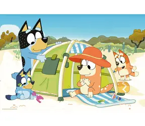 Trefl - Puzzle - Bluey i jej wspaniały dzień MAXI / 24 elementy / 60 x 40 cm / wiek 3+