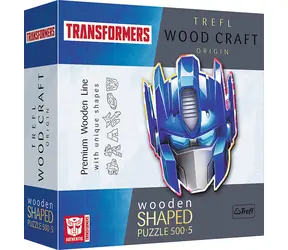 Trefl Wood Craft Origin - Puzzle - Transformers: Optimus Prime / 505 elementów / 39,4 x 51,9 cm / wiek 14+