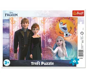 Trefl - Puzzle - Lodowe Królestwo: Szczęśliwe wspomnienia / 15 elementów / 26 x 16 cm / wiek 3+