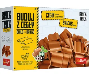 Trefl - Zestaw budowlany - BRICK TRICK Zestaw dachówek / 40 szt. / wiek 6+