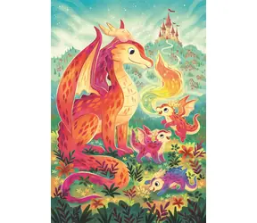 Clementoni PUZZLE Rodzina smoków / 60 elementów / od 5 lat