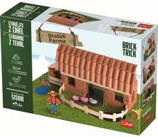 Trefl - Zestaw do budowania - BRICK TRICK Farmhouse XL / 130 części / wiek 6+