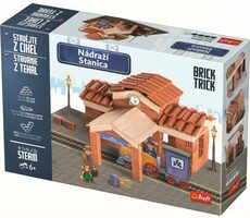 Trefl - Zestaw do budowania - Stacja BRICK TRICK XL / 160 części / wiek 6+