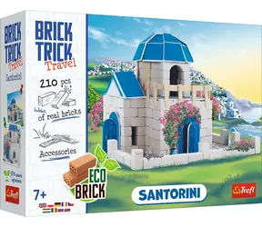 Trefl - Zestaw - BRICK TRICK Podróż: Santorini M / 260 części / wiek 7+