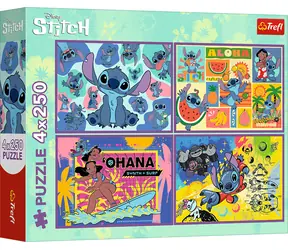 Trefl - Puzzle - Ścieg / 4X 250 elementów / 33,9 x 23,9 cm / wiek 12+